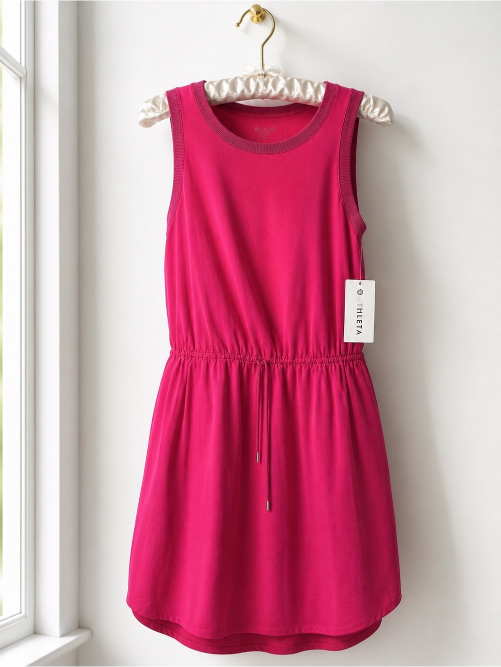 NWT Athleta Rincon Dress Salvia Pink Med Athletic Athleiusure Everyday Wear